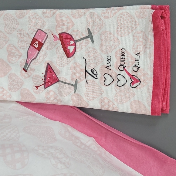 Te Amo Te Quiero Te Quila apron and kitchen towel gift set New - Picture 4 of 4